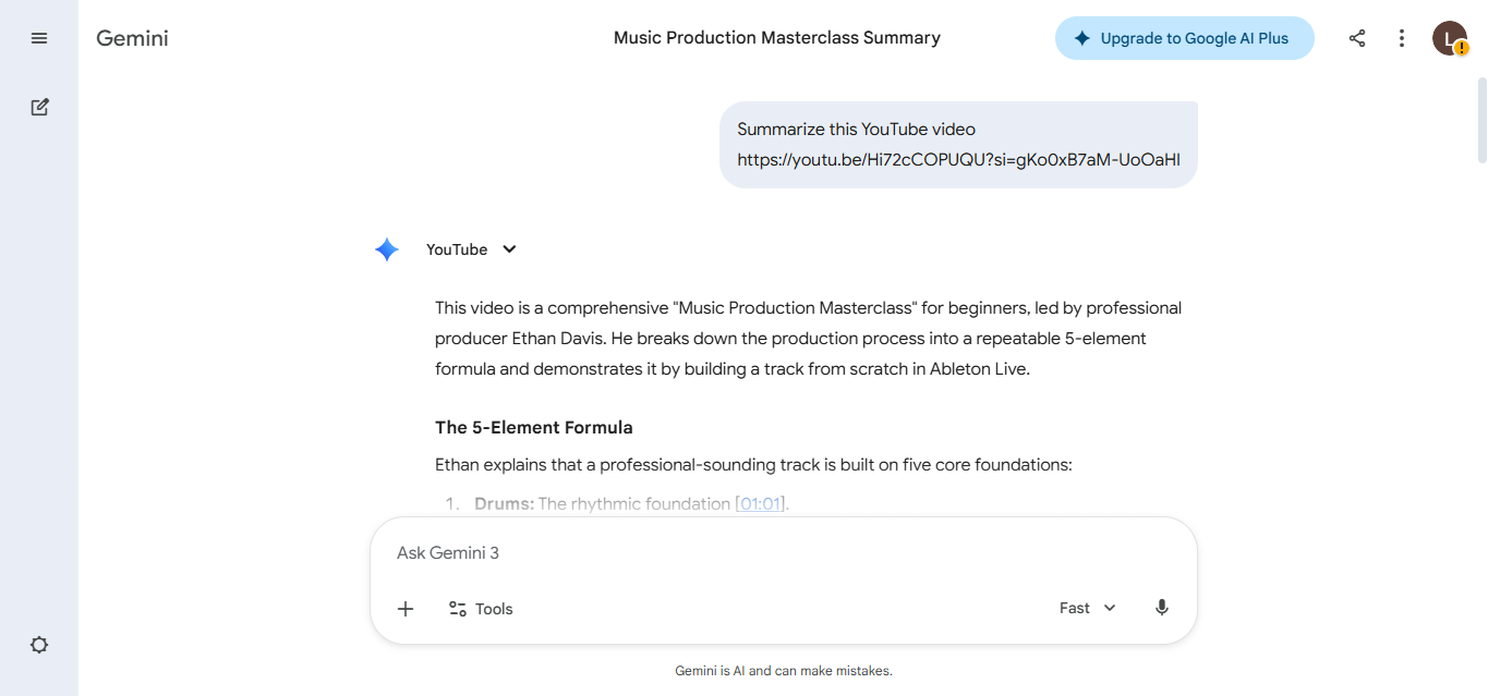 Google Gemini AI Assistant Interface for Research and Writing one of the best free AI tools in 2026