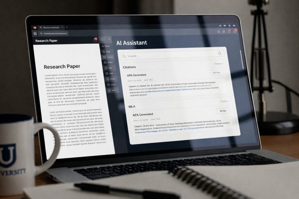 APA and MLA citation generation on the best AI writer for academic research.