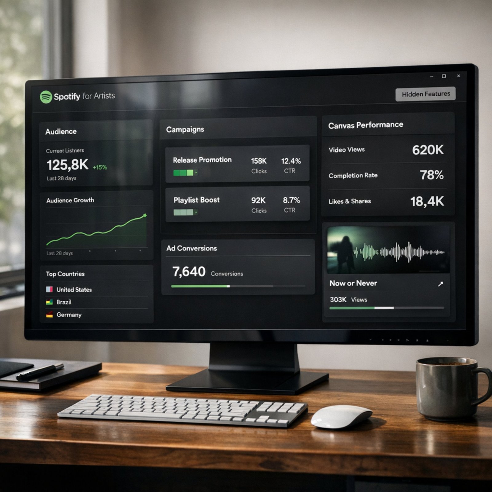 Hidden Spotify for Artists features dashboard for musicians