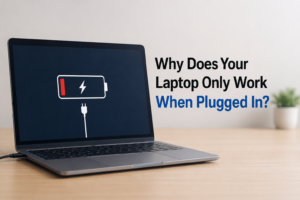 Why Does Your Laptop Only Work When Plugged In? Causes, Fixes, and When to Replace the Battery